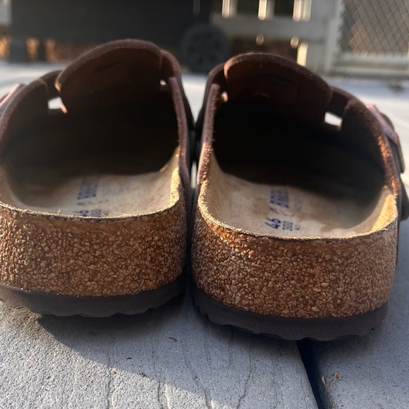 Birkenstock Boston Oiled Leather Clogs color “Habana” Size 46 M13 Soft Footbed - Picture 7 of 11